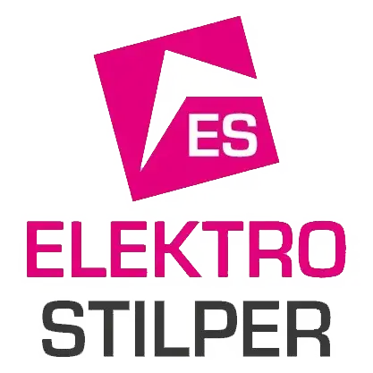 Es könnte ein Logo sein: Text "ELECTRO STILPER" in Pink und Schwarz auf hellem Hintergrund.